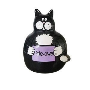 Lorrie Veasey  Our Name Is Mud  Black Cat Home Decor Ceramic Black Cat Bank‎